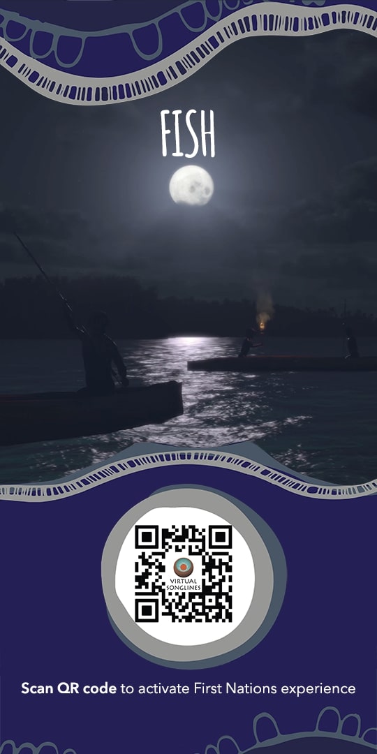 Fish image with QR code