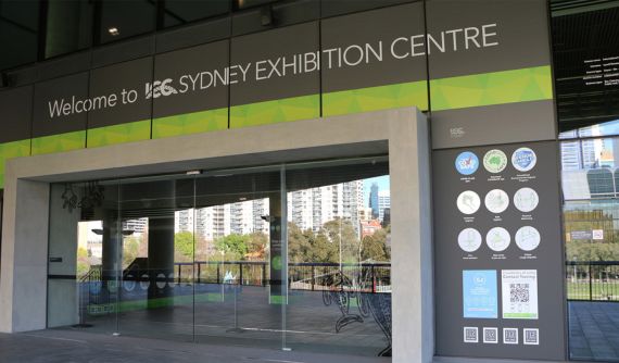 One of the entrance options to the Exhibition Centre at ICC Sydney.