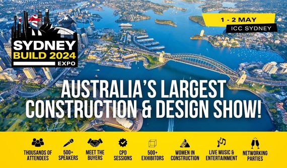 Sydney Build Expo 2024 is coming to ICC Sydney on 1 to 2 May 2024.