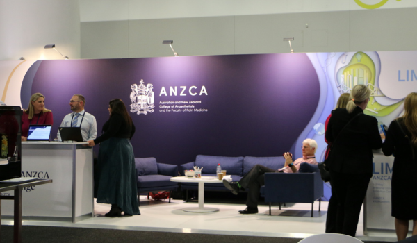 e Australian and New<br />
Zealand College of Anaesthetists (ANZCA) 2023 in ICC Sydney's Exhibition Centre.