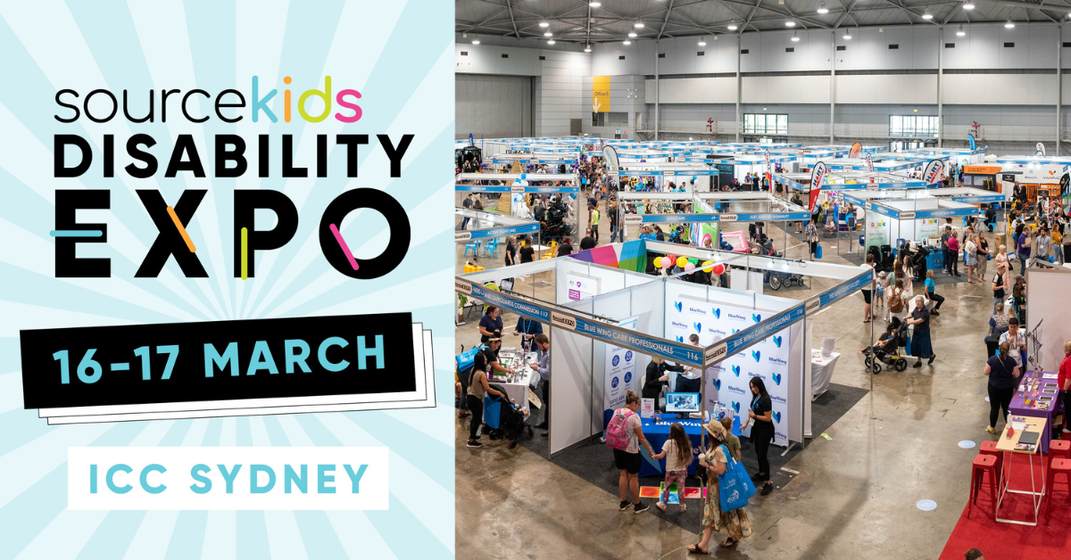 Source Kids Disability Expo is coming to ICC Sydney on 16 to 17 March 2024.