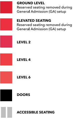 Seating Map Legend