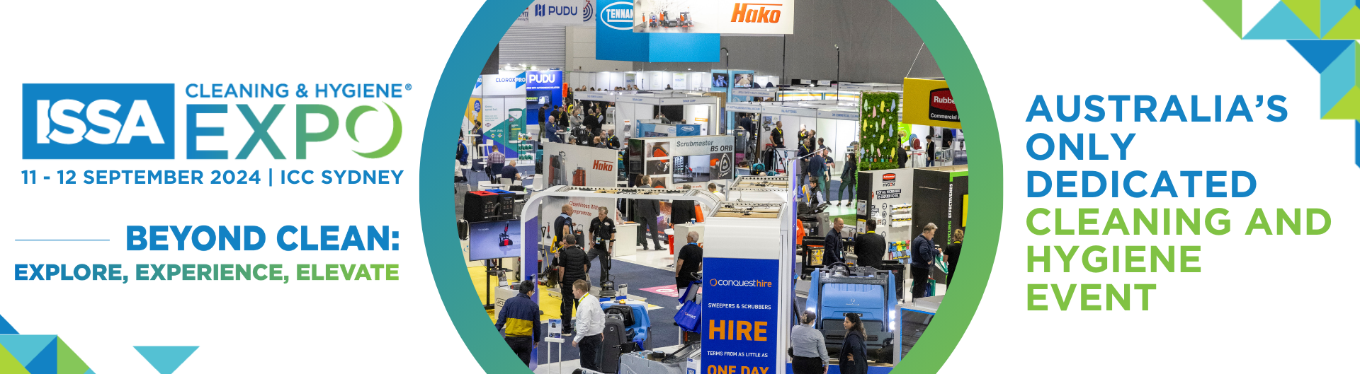 ISSA Cleaning and Hygiene Expo is coming to ICC Sydney on 11 to 12 September 2024.