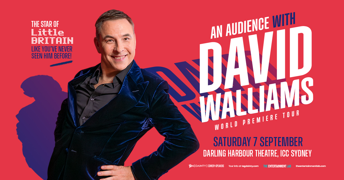 David Walliams is coming to ICC Sydney on 7 September 2024.