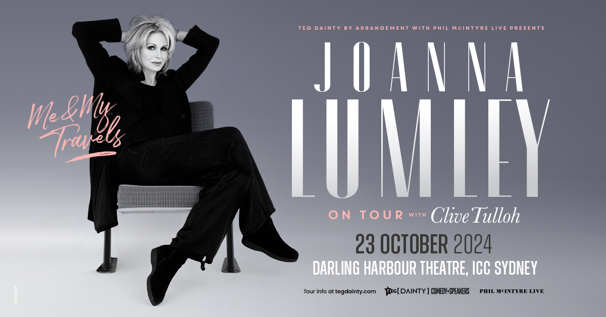Joanna Lumley is coming to ICC Sydney on 23 October 2024.