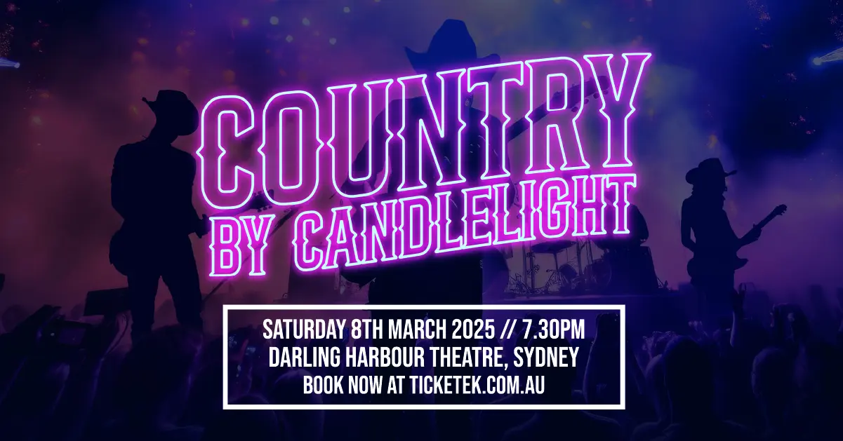 Country by Candlelight is coming to ICC Sydney's Darling Harbour Theatre on Saturday 8 March 2025.