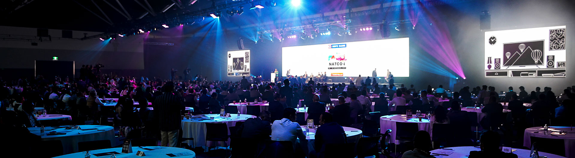 CREDAI Natcon 2024 Grand Ballroom set up with patrons