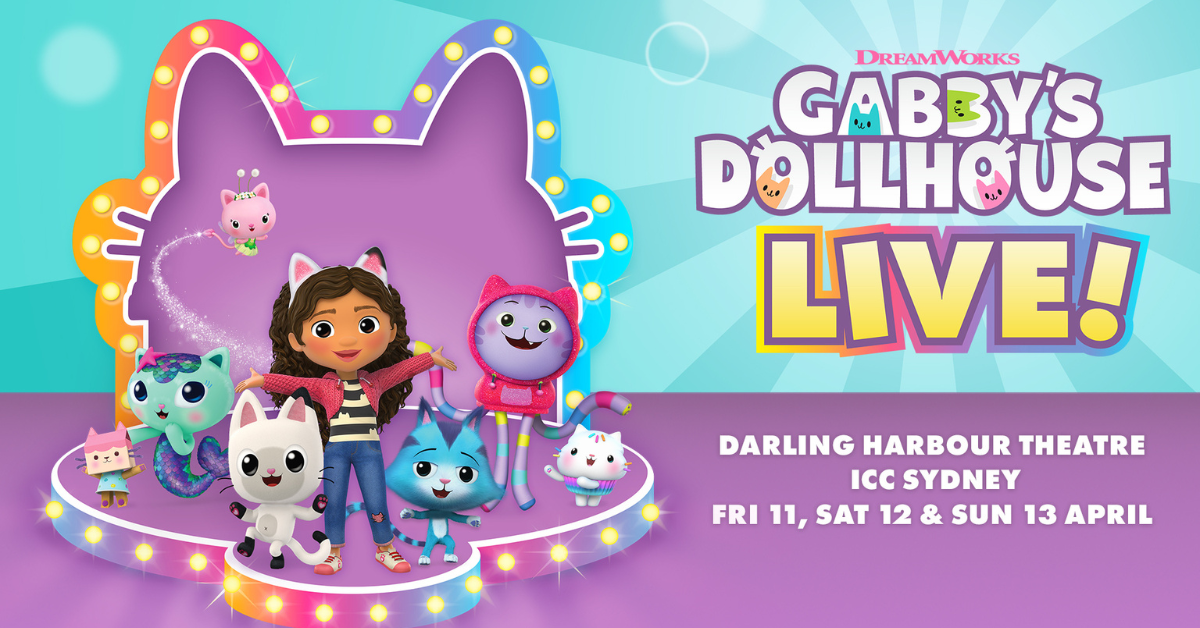 Gabby's Dollhouse Live! Is coming to ICC Sydney's Darling Harbour Theatre on Friday 11, Saturday 12 and Sunday 13 April 2025.