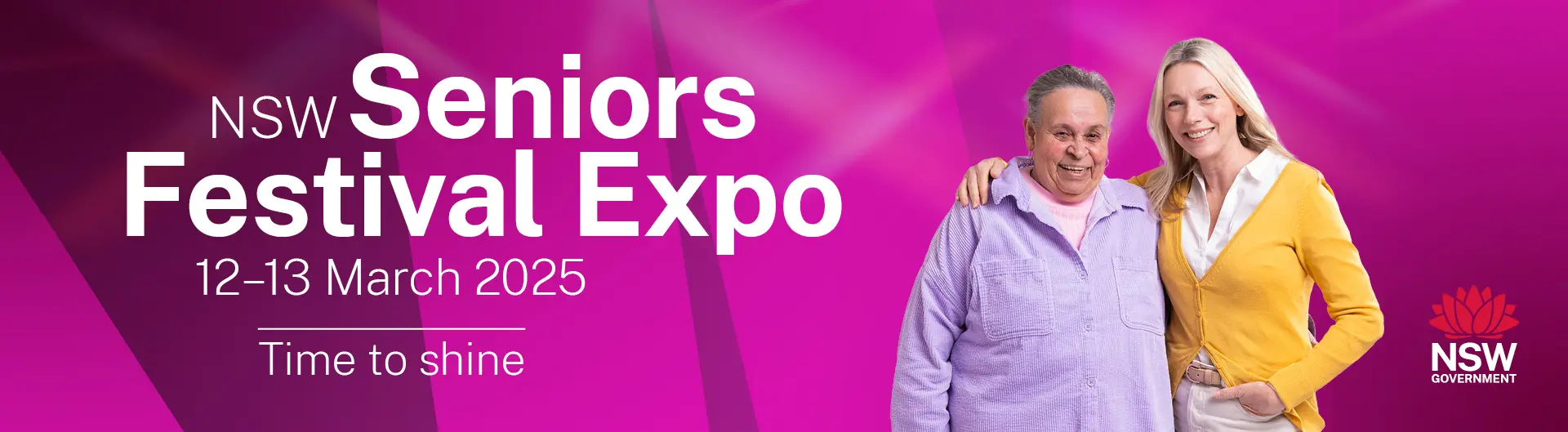 NSW Seniors Festival Expo 12-13 March 2025 - time to shine