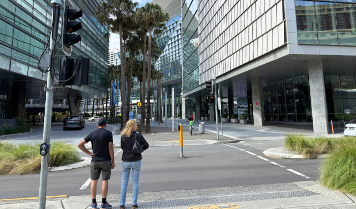 Convention Centre Station Pedestrian Crossing to ICC Sydney