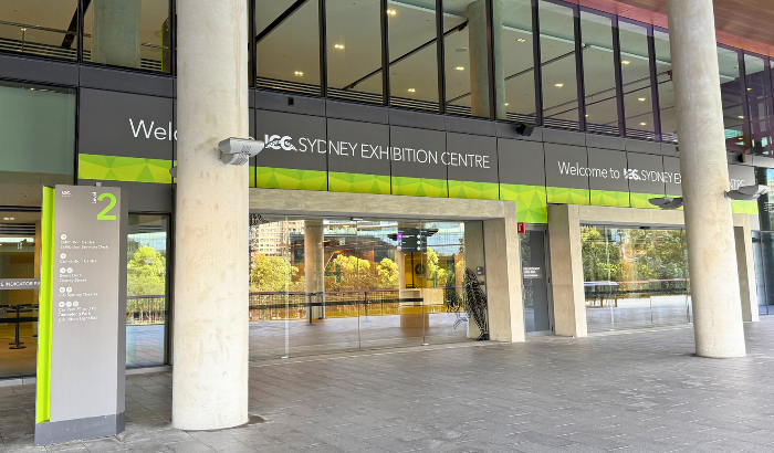 ICC Sydney's Exhibition Centre Entrance.