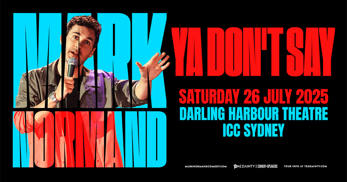 Mark Normand is coming to Darling Harbour Theatre on 26 July 2025.