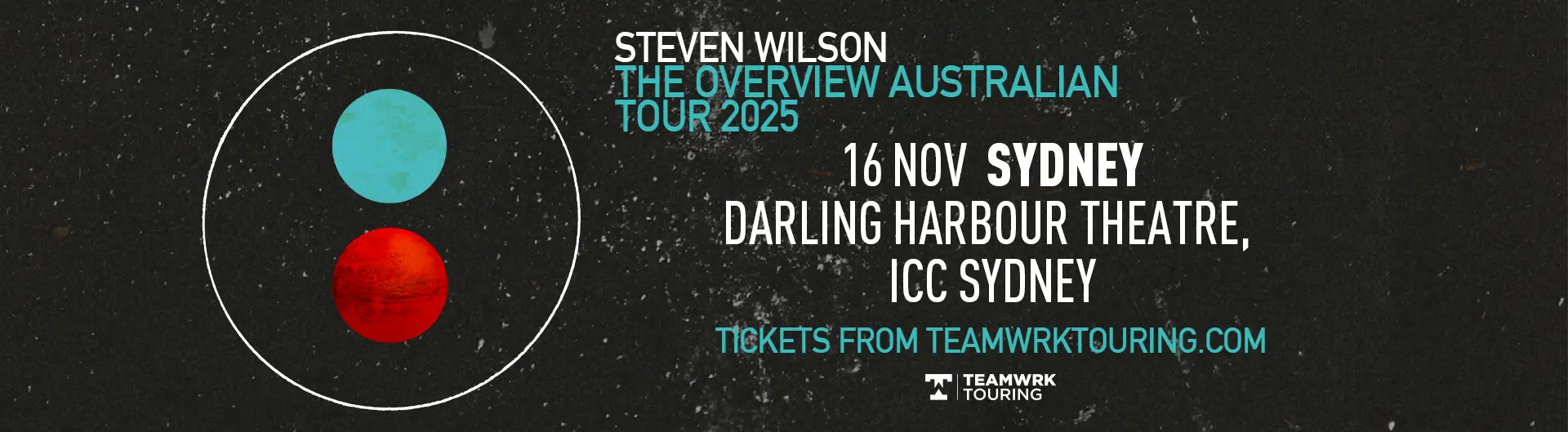 Steven Wilson is coming to Darling Harbour Theatre on 16 November 2025.