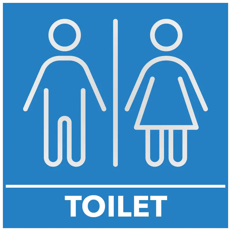 Toilet Symbol for all guests to use
