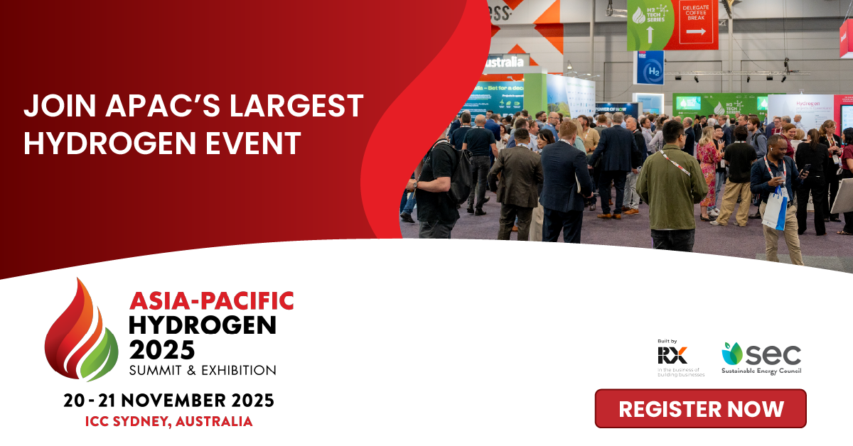 Asia Pacific Hydrogen Summit 2025 is coming to ICC Sydney on 20 to 21 November 2025.