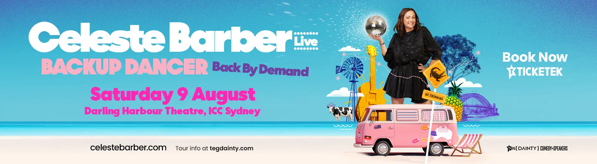 Celeste Barber is coming to Darling Harbour Theatre, ICC Sydney on Saturday 9 August.