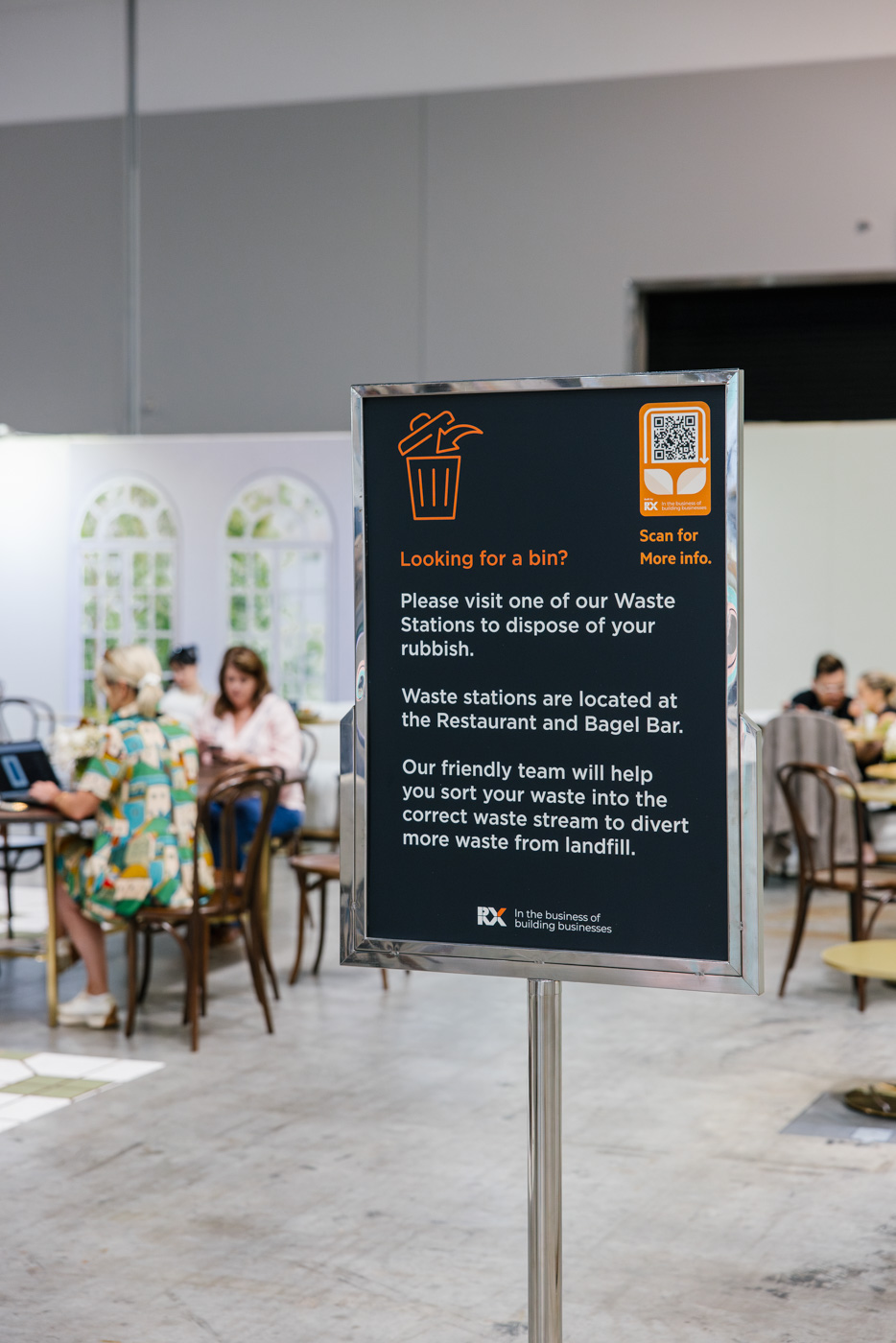 LIS-Syd-2025_Photo-Samee-Lapham_lowres-482 ICC Sydney's waste station signage at Exhibition centre