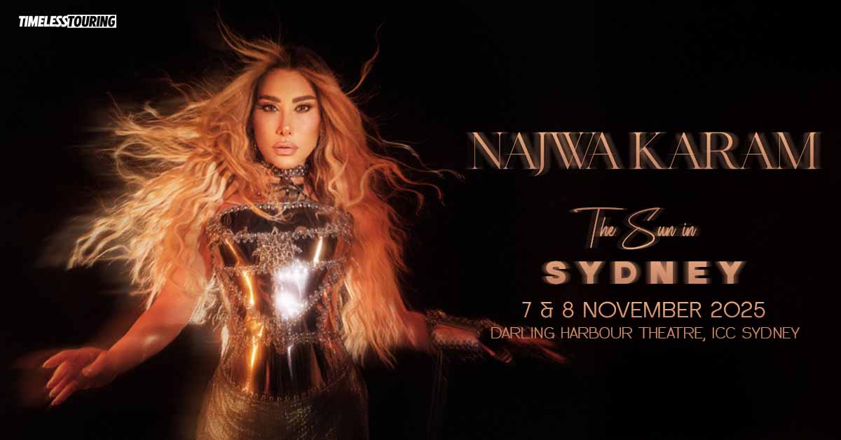 Najwa Karam is coming to Darling Harbour Theatre on 7 & 8 November 2025.