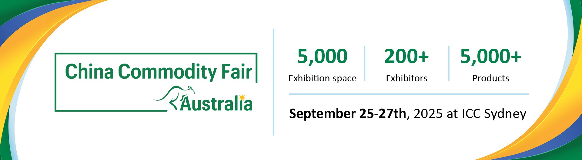 China Commodity Fair Australia I The ideal one-stop sourcing destination for high quality suppliers and products of consumer goods from China. September 25 to 27 at ICC Sydney