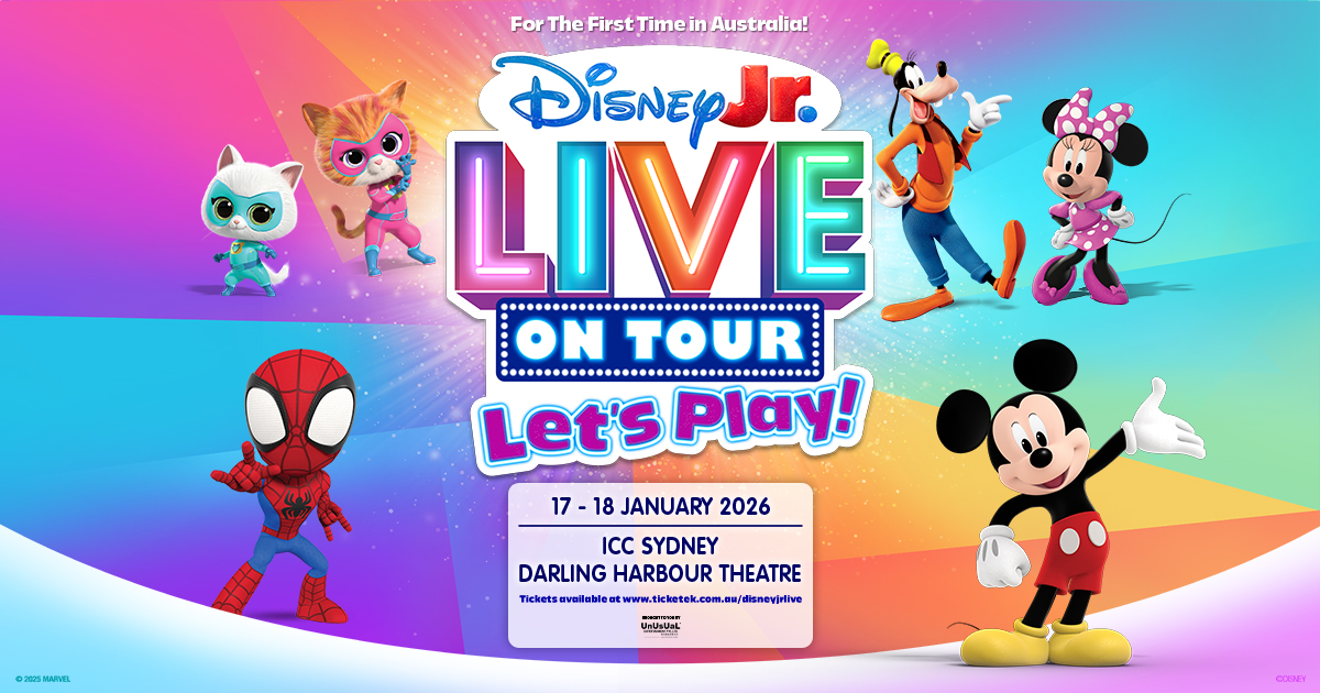 Disney Jr. Live On Tour: Let’s Play! is coming to ICC Sydney on 17 to 18 January 2026.