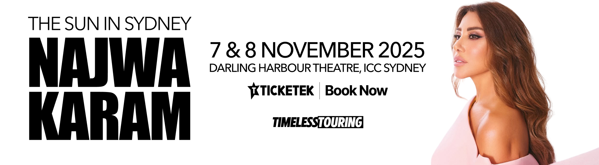 Najwa Karam is coming to Darling Harbour Theatre on 7 & 8 November 2025.