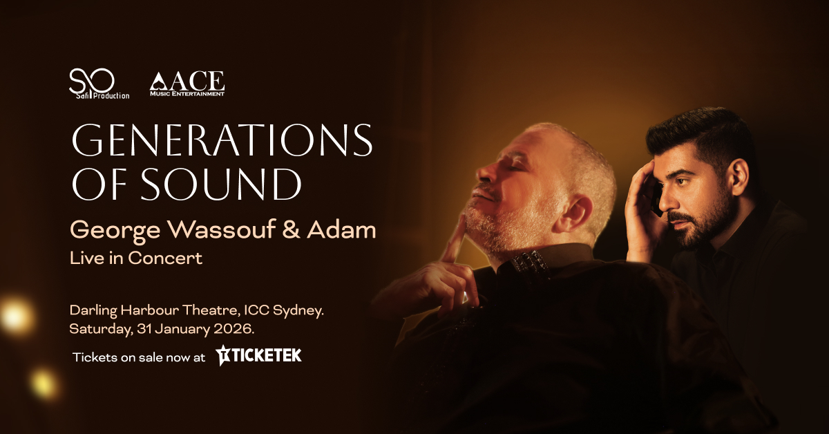George Wassouf and Adam Live in Concert is coming to Darling Harbour Theatre on Saturday 31 January 2026.