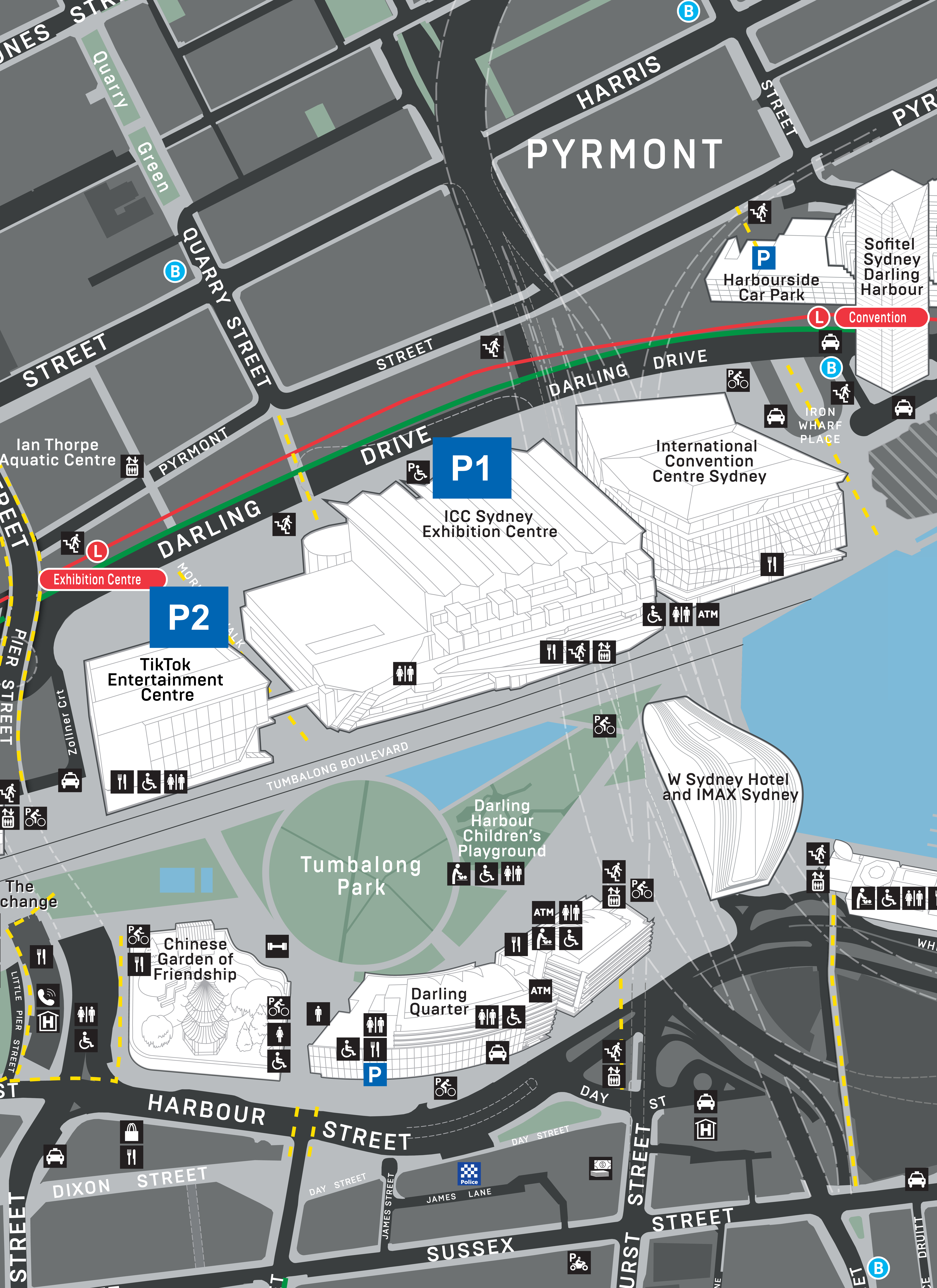 251120-ICCS-Map-Parking ICC Sydney Parking Map