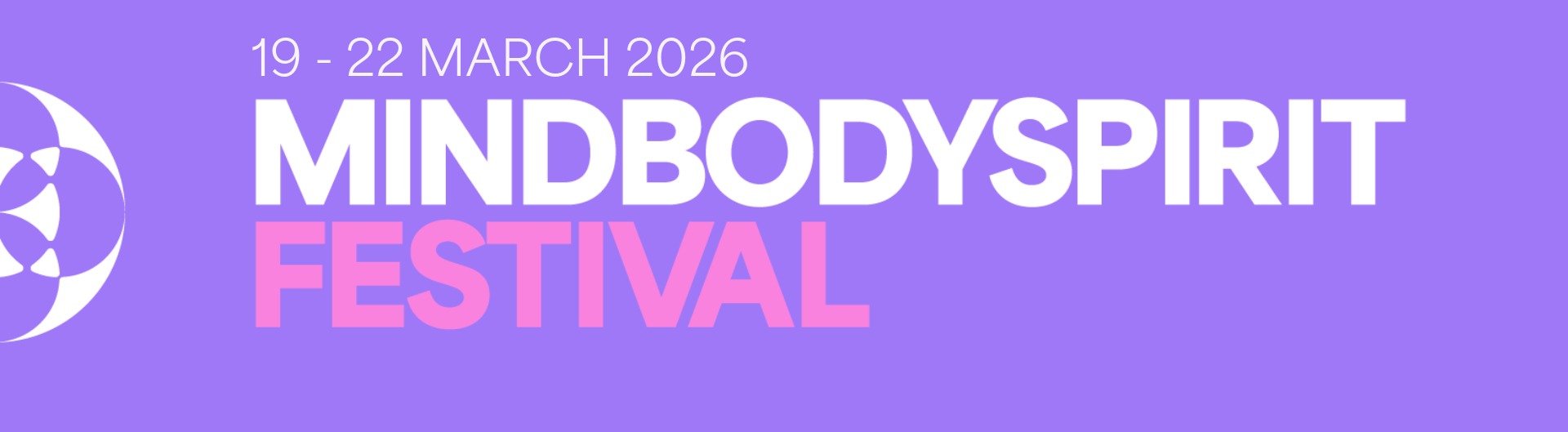 MindBodySpirit Festival is coming to ICC sydney's exhibition centre, purple background white writing