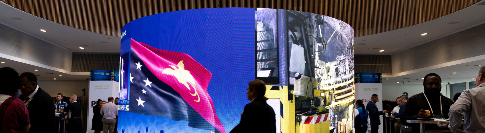 ICC Sydney's Circular LED Feature Banner