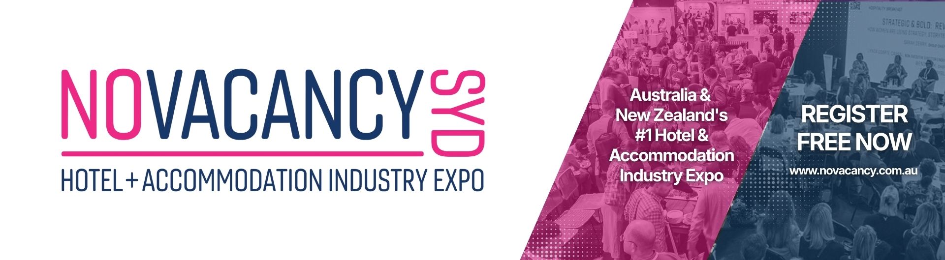NoVacancy Hotel & Accommodation is coming to ICC Sydney on 23 to 24 September 2026.
