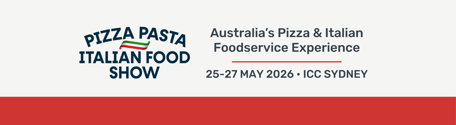 Pizza Pasta & Italian Food Show is coming to ICC Sydney in May 2026.