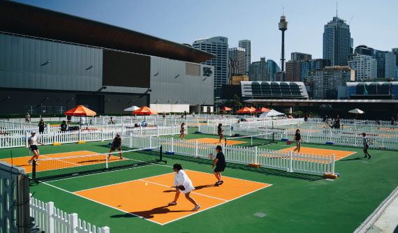 ICC Sydney announces new installation with eight pickleball courts on the Event Deck