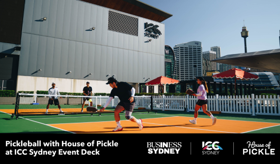 Business Sydney, ICC Sydney and House of Pickle Serve Up Major Pickleball Activation in Darling Harbour