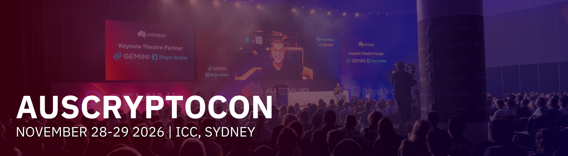 AusCryptoCon is coming to ICC Sydney, 28 - 29 November 2026.