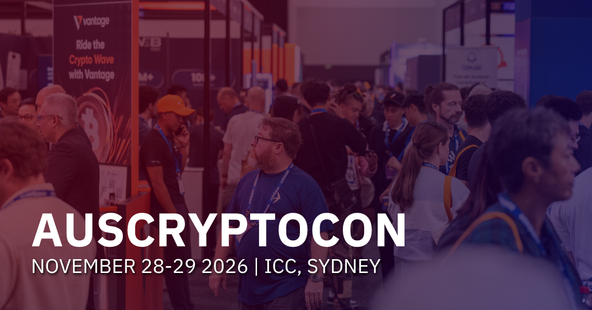 AusCryptoCon is coming to ICC Sydney, 28 - 29 November 2026.