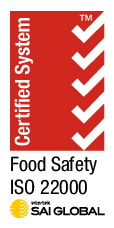 Certified System ISO 22000 RGB@1x ISO 22000 – Food Safety Management, ISO 45001 – Occupational Health and Safety Management Certification