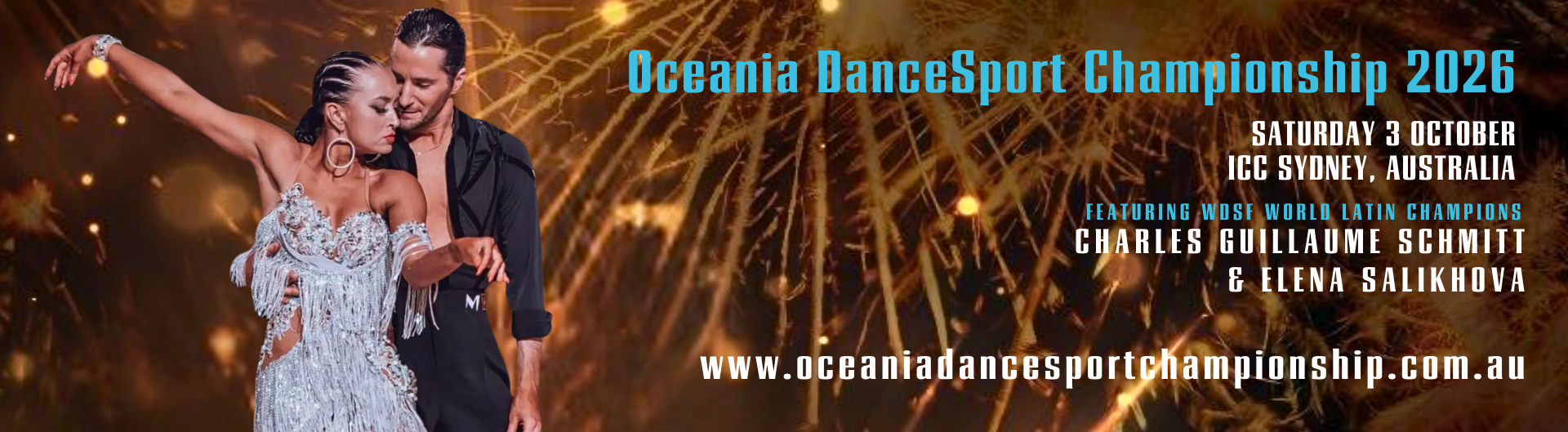 Oceania DanceSport Championship returns to ICC Sydney, 3 October 2026.