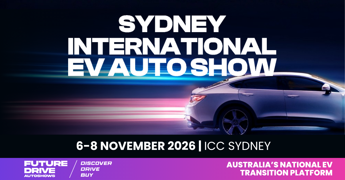 Sydney International EV Auto Show is coming to ICC Sydney, 6 - 8 November 2026.