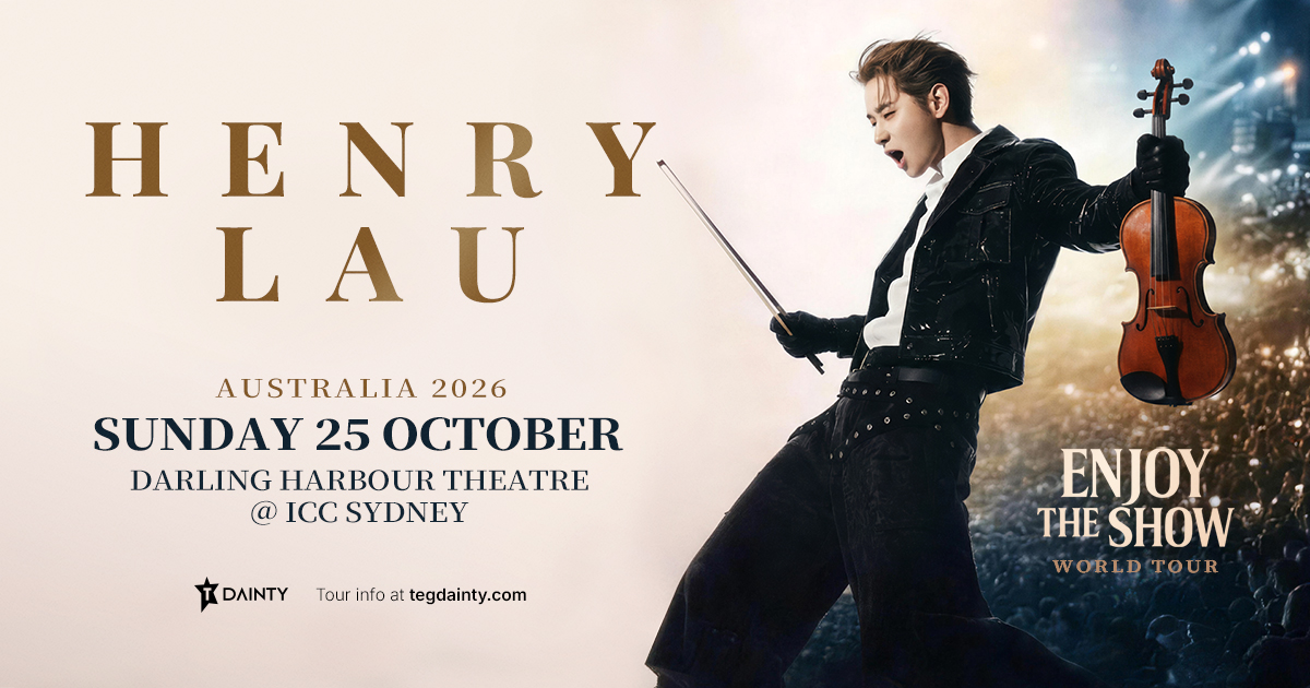 Henry Lau is coming to Darling Harbour Theatre, ICC Sydney on Sunday 25 October!