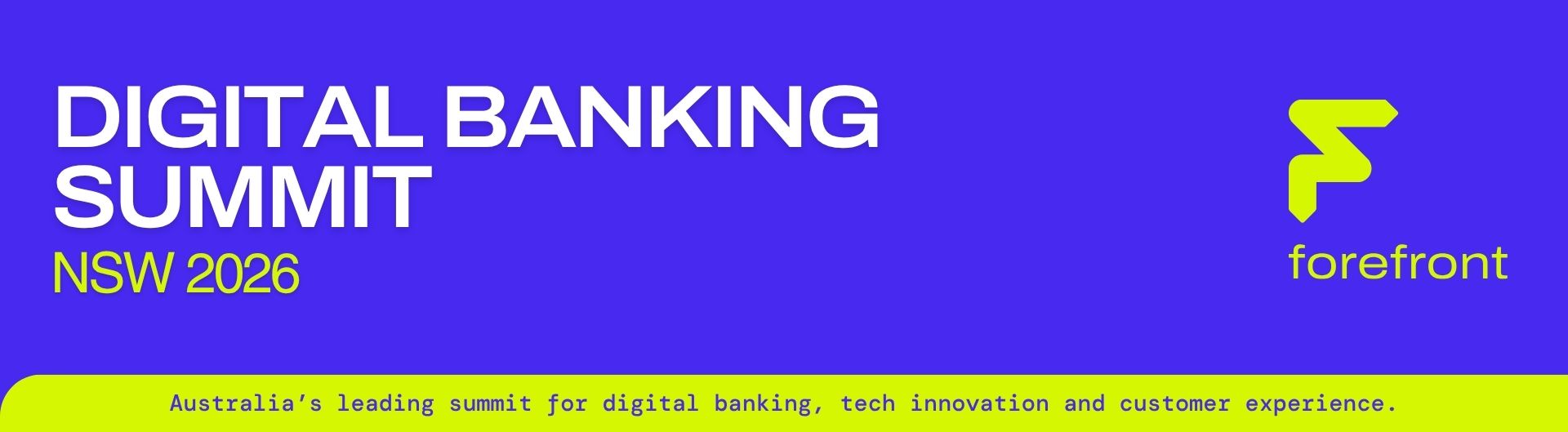 Digital Banking Summit NSW at ICC Sydney 2026!