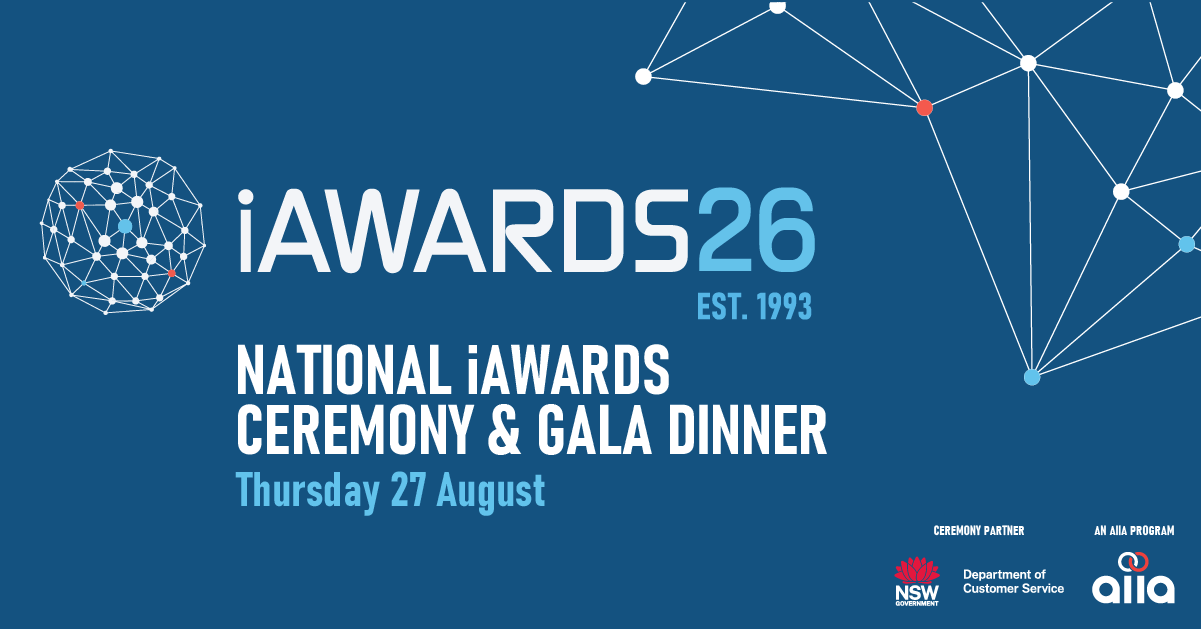 National iAwards Ceremony at ICC Sydney August 27 Banner.