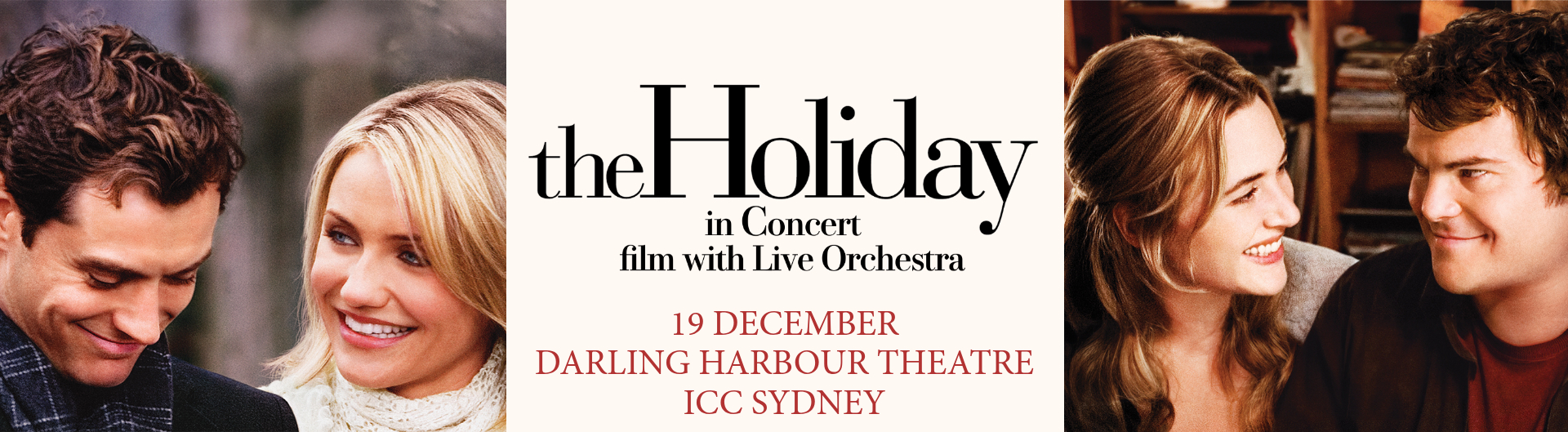 The Holiday in Concert is coming to Darling Harbour Theatre on Saturday 19 December 2026